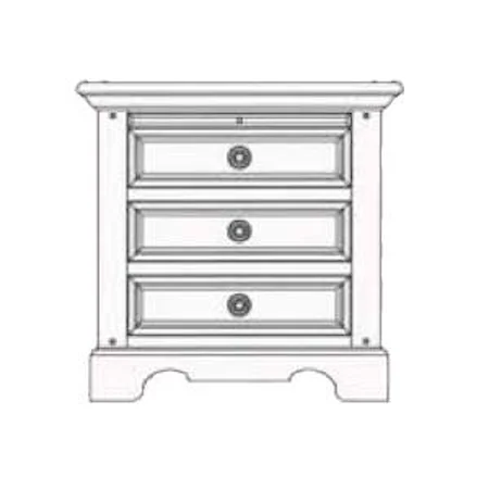 NightStand with Pullout Tray
